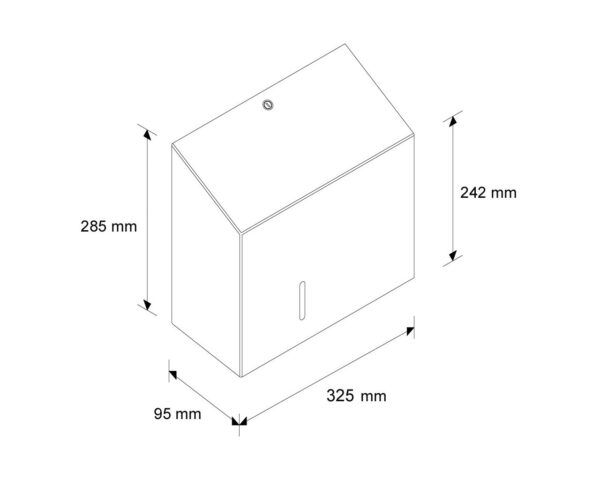 Pojemnik na papier toaletowy MERIDA STELLA DUO z uchwytem na resztkę rolki papieru, STAL MATOWA Pojemnik na papier toaletowy MERIDA STELLA DUO z uchwytem na resztkę rolki papieru, STAL MATOWA
