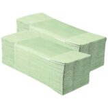 Ręczniki papierowe MERIDA CLASSIC, jasnozielone, jednowarstwowe, 4000 szt. (PZ21)