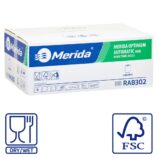 Ręczniki papierowe w roli z adaptorem MERIDA OPTIMUM AUTOMATIC MAXI, białe, jednowarstwowe, długość 250 m, karton 6 rolek