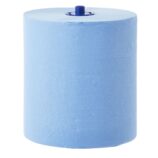 Ręczniki papierowe w roli z adaptorem MERIDA TOP AUTOMATIC MAXI, niebieskie, dwuwarstwowe, długość 140 m, karton 6 rolek