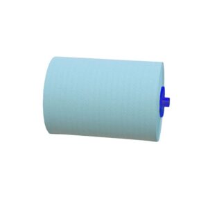 Ręczniki papierowe w roli z adaptorem MERIDA ECONOMY AUTOMATIC MINI, zielone, jednowarstwowe, długość 137 m, karton 11 rolek