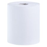 Ręczniki papierowe w roli MERIDA ECONOMY CENTER PULL MAXI, białe, jednowarstwowe, długość 320 m, opakowanie 6 rolek