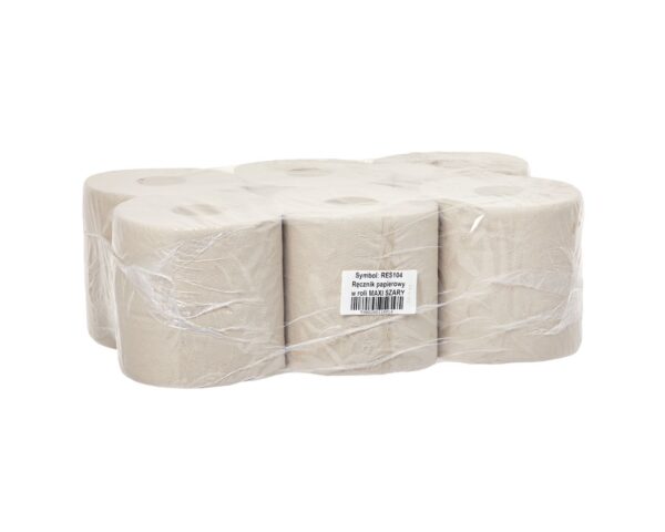 Ręczniki papierowe w roli MERIDA ECONOMY MAXI, szare, jednowarstwowe, długość 140 m, opakowanie 6 rolek Ręczniki papierowe w roli MERIDA ECONOMY MAXI, szare, jednowarstwowe, długość 140 m, opakowanie 6 rolek