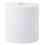 Ręczniki papierowe w roli MERIDA KLASIK MAXI, białe, jednowarstwowe, długość 320 m, opakowanie 6 rolek