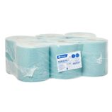 Ręczniki papierowe w roli MERIDA KLASIK MAXI, zielone, jednowarstwowe, długość 180 m, opakowanie 6 rolek