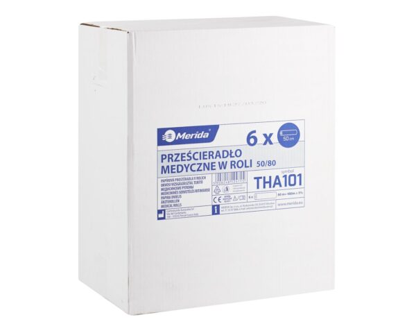 Prześcieradło medyczne w roli, celulozowe, dwuwarstwowe, szer. 50 cm, dł. 80 m, SUPER BIAŁE, karton 6 szt. Prześcieradło medyczne w roli, celulozowe, dwuwarstwowe, szer. 50 cm, dł. 80 m, SUPER BIAŁE, karton 6 szt.
