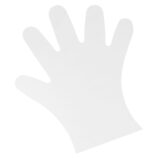 Rękawice hybrydowe antypoślizgowe przezroczyste, opakowanie 200 szt.