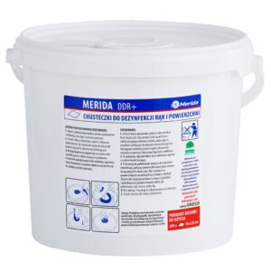 Chusteczki nasączone do chirurgicznej i higienicznej dezynfekcji rąk i powierzchni MERIDA DDR+, rolka 50 m, 200 listków