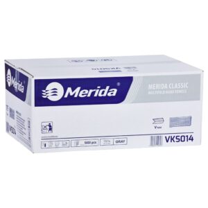 Ręczniki papierowe MERIDA CLASSIC, szare, jednowarstwowe, 5000 szt. (PZ14)