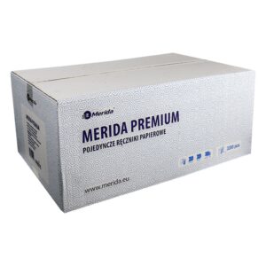 Ręczniki papierowe MERIDA PREMIUM, białe, dwuwarstwowe, 3200 szt.