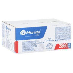Ręczniki papierowe MERIDA TOP, białe, dwuwarstwowe, 2860 szt. (PZ93.1)