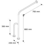 PORĘCZ PODŁOGOWO-ŚCIENNA, LEWA