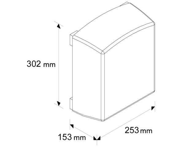 Elektryczna suszarka do rąk JUNIOR PLUS - obudowa z tworzywa sztucznego, kolor BIAŁY Elektryczna suszarka do rąk JUNIOR PLUS - obudowa z tworzywa sztucznego, kolor BIAŁY