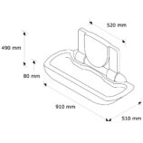 Stanowisko do przewijania niemowląt i małych dzieci, rozkładane, mocowane do ściany