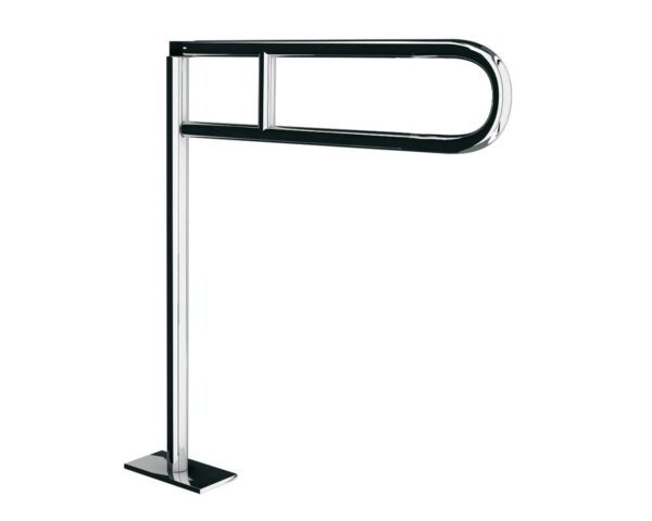 PORĘCZ UCHYLNA ŁUKOWA 600 MM, MONTOWANA DO PODŁOGI