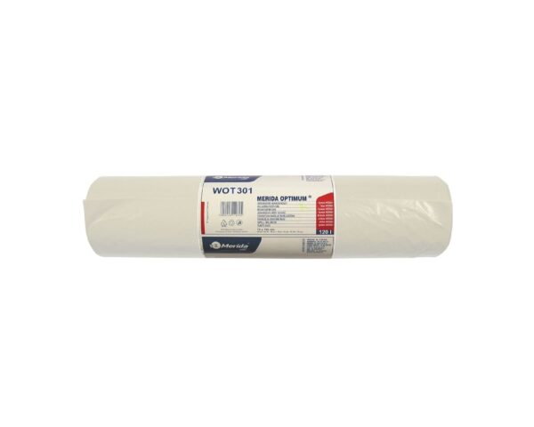 Jednorazowe worki na śmieci MERIDA OPTIMUM, 70 x 110 cm, pojemność 120 l, rolka 50 szt., BEZBARWNE Jednorazowe worki na śmieci MERIDA OPTIMUM, 70 x 110 cm, pojemność 120 l, rolka 50 szt., BEZBARWNE