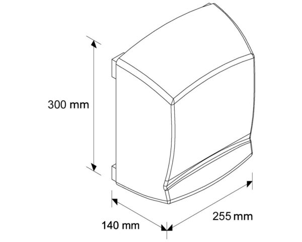 Elektryczna suszarka do rąk OPTIMA - obudowa metalowa, STAL POLEROWANA Elektryczna suszarka do rąk OPTIMA - obudowa metalowa, STAL POLEROWANA