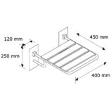 KRZESŁO PRYSZNICOWE SKŁADANE