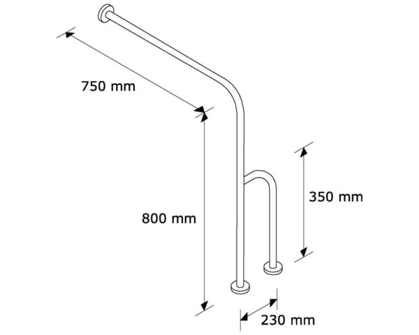 PORĘCZ PODŁOGOWO-ŚCIENNA, PRAWA PORĘCZ PODŁOGOWO-ŚCIENNA, PRAWA