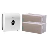 Podajnik ręczników MERIDA COMO za 75 zł netto przy zakupie 2 kartonów ręczników AUTOMATIC