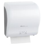 MERIDA LUX CUT mechaniczny podajnik ręczników papierowych w rolach MAXI BIAŁY
