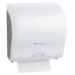 MERIDA LUX CUT mechaniczny podajnik ręczników papierowych w rolach MAXI BIAŁY