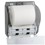 MERIDA LUX CUT mechaniczny podajnik ręczników papierowych w rolach MAXI BIAŁY