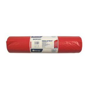 Jednorazowe worki na śmieci MERIDA OPTIMUM, 70 x 110 cm, pojemność 120 l, rolka 50 szt., CZERWONE