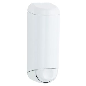 Dozownik mydła w płynie MINI pojemność zbiornika 170 ml, z tworzywa, biały