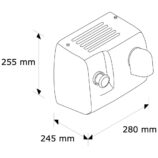 Elektryczna suszarka do włosów E85H - basenowa, obudowa żeliwna, emaliowana, kolor BIAŁY