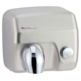 Elektryczna suszarka do rąk SANIFLOW PLUS z przyciskiem - obudowa metalowa , STAL MATOWA