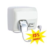 Suszarka do rąk STARFLOW PLUS z przyciskiem, metalowa, BIAŁA