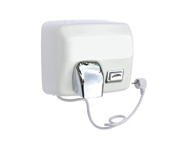 Suszarka do rąk STARFLOW PLUS z przyciskiem, metalowa, BIAŁA Suszarka do rąk STARFLOW PLUS z przyciskiem, metalowa, BIAŁA