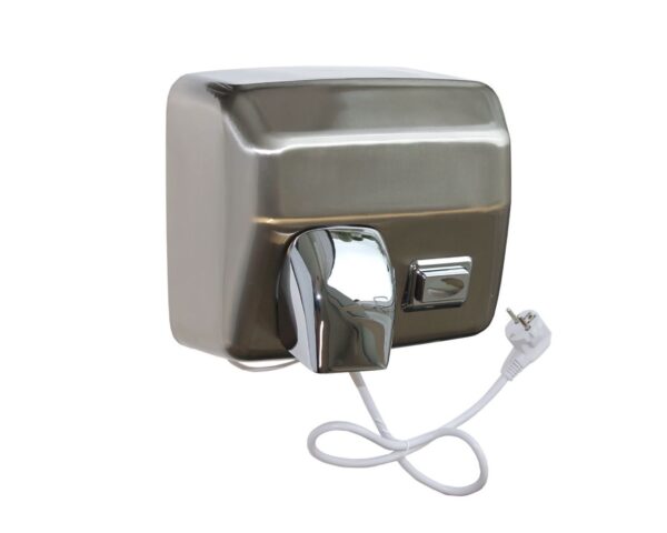Suszarka do rąk STARFLOW PLUS z przyciskiem, STAL MATOWA Suszarka do rąk STARFLOW PLUS z przyciskiem, STAL MATOWA