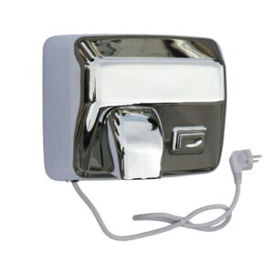 Suszarka do rąk STARFLOW PLUS z przyciskiem, STAL POLEROWANA