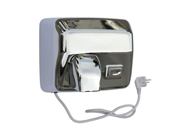 Suszarka do rąk STARFLOW PLUS z przyciskiem, STAL POLEROWANA Suszarka do rąk STARFLOW PLUS z przyciskiem, STAL POLEROWANA