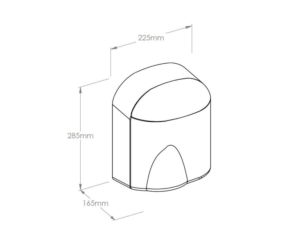 SUSZARKA DO RĄK ECOFLOW PLUS, TWORZYWO SZTUCZNE, BIAŁA