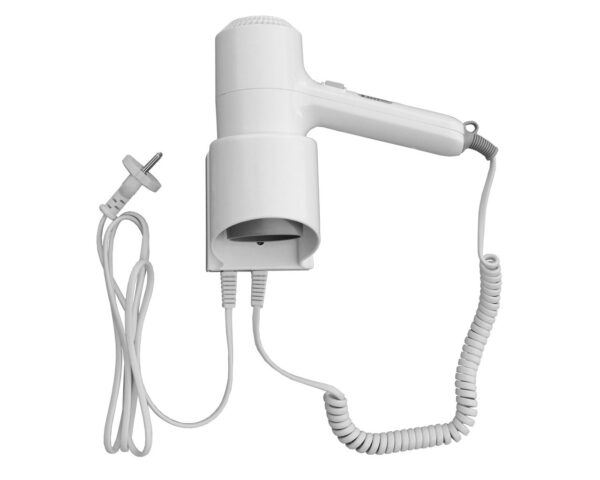 Suszarka do włosów hotelowa, tworzywo sztuczne, biała Suszarka do włosów hotelowa, tworzywo sztuczne, biała