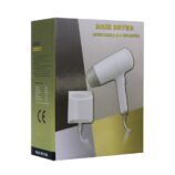 Suszarka do włosów hotelowa, tworzywo sztuczne, biała