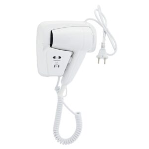 Suszarka do włosów hotelowa, tworzywo sztuczne, biała