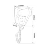 Suszarka do włosów hotelowa, tworzywo sztuczne, biała