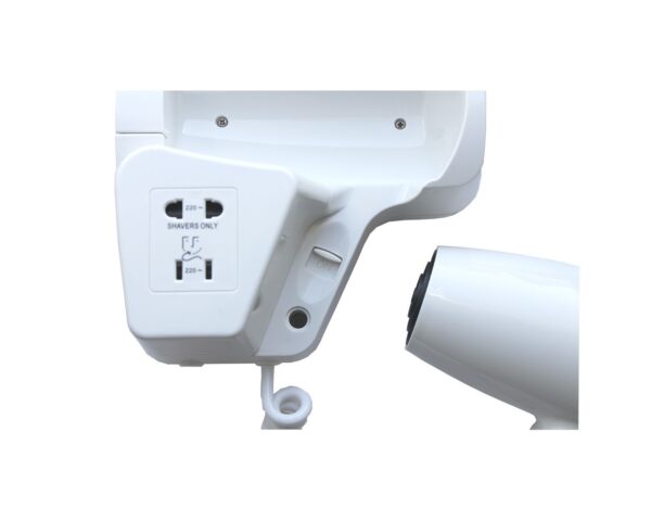 Suszarka do włosów hotelowa, tworzywo sztuczne, biała Suszarka do włosów hotelowa, tworzywo sztuczne, biała