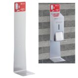 Tacka z szyldem oraz naklejką informacyjną