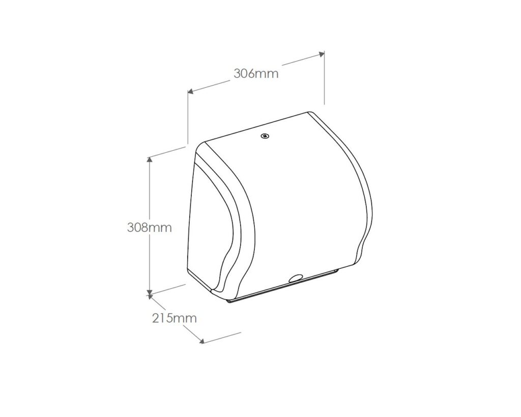 MERIDA LUX SENSOR CUT automatyczny, bezdotykowy podajnik ręczników MAXI - biały