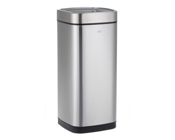 Kosz otwarty OPEN kwadratowy o pojemności 35l, stal matowa Kosz otwarty OPEN kwadratowy o pojemności 35l, stal matowa