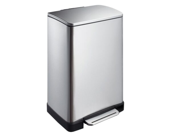 Kosz prostokątny CUBE, pojemność 40 l, stal matowa Kosz prostokątny CUBE, pojemność 40 l, stal matowa