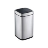 Kosz automatyczny SENSOR, bezdotykowy, kwadratowy, stal matowa 12 l