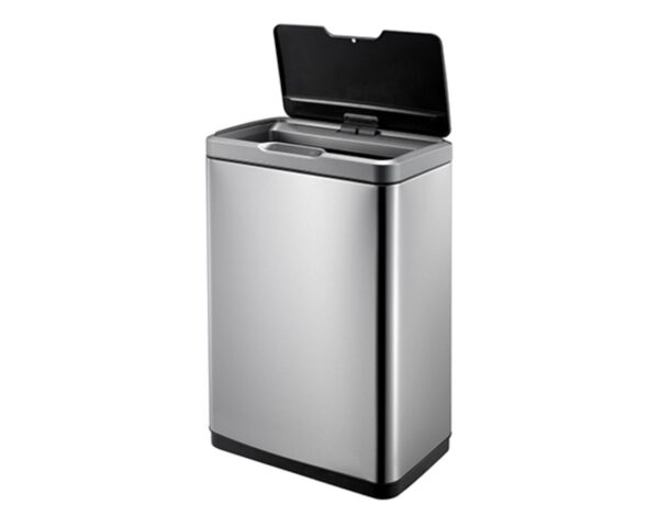 Kosz automatyczny SENSOR, bezdotykowy, prostokątny, szeroki, stal matowa 45 l Kosz automatyczny SENSOR, bezdotykowy, prostokątny, szeroki, stal matowa 45 l