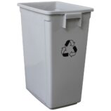 Kosz z tworzywa do segregacji odpadów duży, o pojemności 60 l