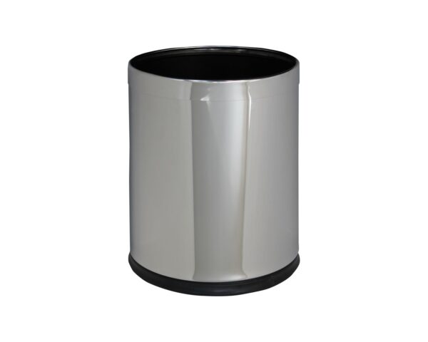 Kosz ze stali nierdzewnej otwarty polerowany, o pojemności 10 l Kosz ze stali nierdzewnej otwarty polerowany, o pojemności 10 l